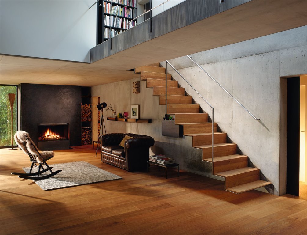 Mit den passenden Elementen zur Treppengestaltung erhalten Räume ein stilvolles Gesamtkonzept. Foto: djd/Hamberger Flooring