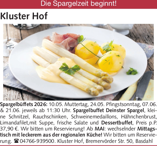 Spargel.. .... Mittagstisch