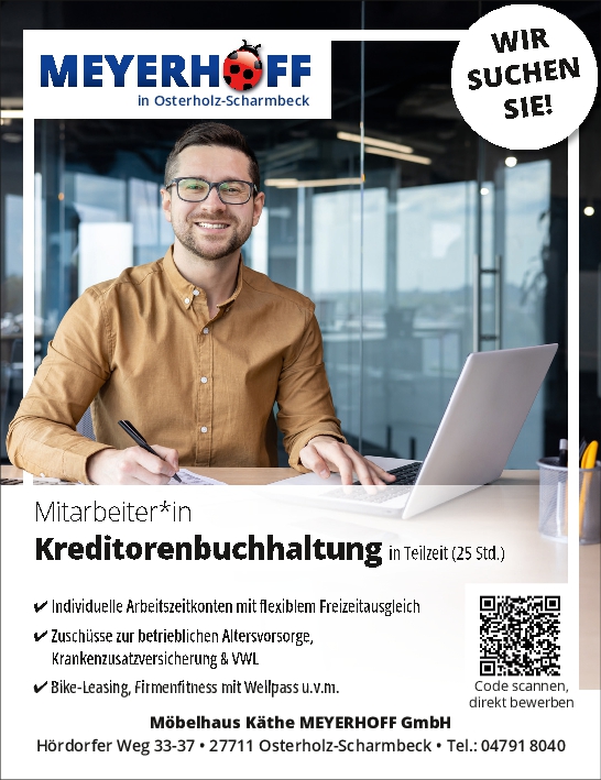 Stellenanzeige Kreditorenbuchhaltung