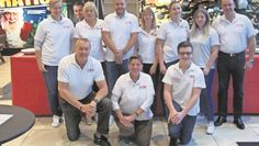 Das Ritterhuder DKMS Team rund um Gerd Holzhauer (unten links).      Foto: sr