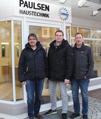 Die neue Führungsriege von B-G-S-Hautechnik verspricht bewährte Qualität unter neuem Namen: Michael Butt, Florian Schult und Michael Gerdau (von links) haben zum Jahresbeginn die Geschäftsführung der Bremervörder Traditionsfirma Paulsen Haustechnik übernommen.   Foto: ue