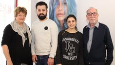 Im Salon von Barbara Marohn (links) und Werner Marohn (rechts) wird Ausbildung nach wie vor groß geschrieben. Nechirwan Abdulkarim und Sadiye Akkurt (von links) befinden sich beide momentan im ersten Lehrjahr.  Foto: ue
