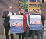 Manfred Mühler, Bjela Witassek, Lars Leminski und Benjamin Bünning (v.l.) werben für die siebte Ausbildungsmesse in Bremervörde mit neuem Konzept.  Foto: Archiv/ ls