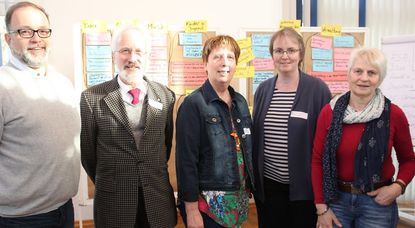 MIt den Wahlen steht nun der neue KKT-Vorstand (von links): Jens Garbade, Detlef Schobeß (2. Vositzender), Heike Schumacher (1. Vorsitzende), Birgit Spörl und Anke Kister. Foto: eb