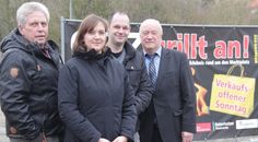 Reiner Westphal, Carolin Nowak, Stefan Molkentin und Hinrich Breden (von links) sind auch in diesem Jahr vom Erfolg des Innenstadt-Events überzeugt.  Foto: jm