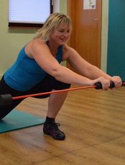 Übungsleiterin Heidi Murken in Aktion. Foto: eb