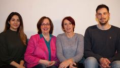 v.li.: die ehrenamtlichen und professionell ausgebildeten Opferhelfer E. Ertem, M. Brünjes, I. Wohlan, J. Bredenberg Foto: eb