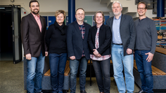Staffelübergabe im Schulverein des Gymnasiums: (v.l.) Karsten Schöpfer, Karin Bunsas, Udo Borchers, Dörte Wagner, Jan Wellbrock und Christian Duddeck. Foto: Schulverein Gymnasium OHZ
