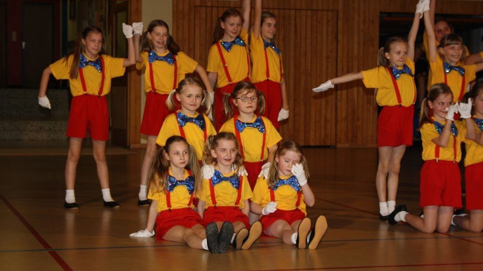 Die Step Kids zeigten ihren Pinnocchio-Tanz und begeisterten damit das Publikum beim Werbeabend des TuS Alfstedt. Foto: eb