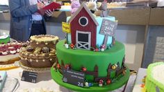 Diese wundervolle Torte wurde zur Gewinner-Torte ernannt. Die Nr. 24 „Kleiner Bauernhof“ von Jennifer Felgner machte das Rennen mit 190 Punkten von der Jury.  Foto: hc