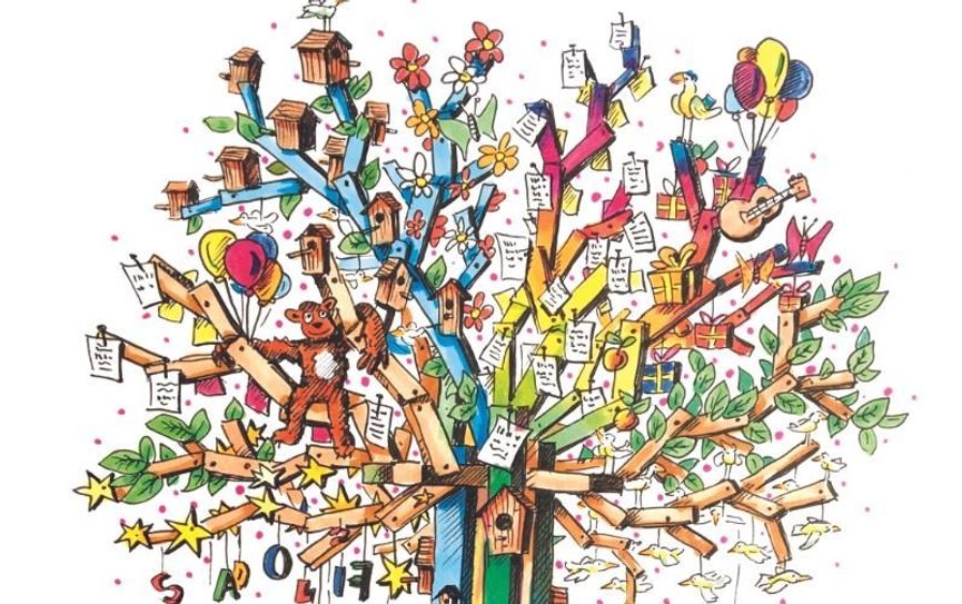 Die Idee eines Wunschbaumes von Olaf Kock.  Foto: eb