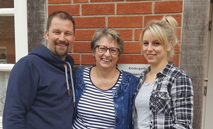 Martin Leupold, Ute Besold und Birte Schünemann (v. li.) verbinden Grundschule, Kindergarten und Kindertagesstätte. Foto: eb