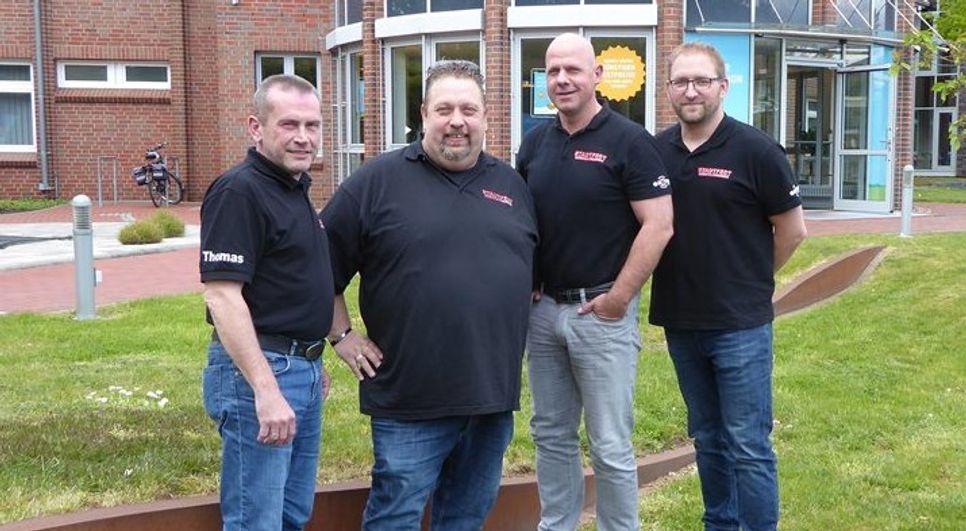 Die Organisatoren Thomas Rühl, Tim Schwarzrock, Frank Wätjen und Sebastian Dippe (v.li.) haben das diesjährige Stadtfest auf die Beine gestellt.  Foto: hc