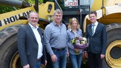 PASST!-Berater Wolfgang Scheller, Hans-Joachim und Manuela Drewes (JDB) mit dem Leiter des Jobcenters, Gregor Stein (v.l.). Foto: eb