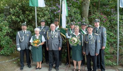 Die Schützenfamilie freut sich auf ein schönes Schützenfest am Wochenende, 25. und 26. Mai, An der Höhne. Foto. eb
