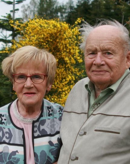 Friedrich und Maria Tiedemann feierten am Dienstag das seltene Fest der Eisernen Hochzeit.  Foto: sla