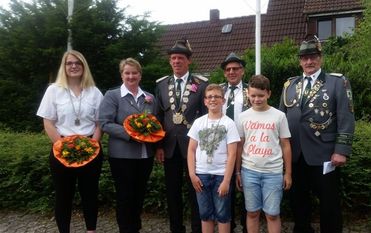 Die amtierende Königsfamilie freut sich auf ein schönes Schützenfest mit vielen Besuchern. Foto: eb