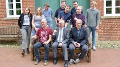 Vorn v. li.: Andy Griebe, Stefan Schwenke, Michael Blechmann. Hinten v. li. : Freyja Kessels, Kassandra Knop, Jonas Schwenke, Jan Büttner, Malte Wintjen, Jannik Lütjen, Nico Balzer, Enno Hagenah. 
 Foto: aklü