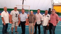 Uwe Armschat (rechts), Anton Weinberger (dritter v. li.) und Iwan Iwanowitsch Cirtov ( vierter v. li.) verbrachten eine lehrreiche gemeinsame Zeit in Odessa.  Foto: eb