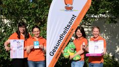 Die Kolleginnen des Zahnmedizinischen Dienstes des Gesundheitsamtes: (v.l.n.r.) Franziska Andrick, Seniz Deniz, Ines Wedemeyer und Dr. Betty Liebeke.  Foto: eb