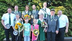 Das noch amtierende Königshaus freut sich auf das Schützenfestwochenende vom 6. Bis 7. Juli  in Hollen. Foto: uml