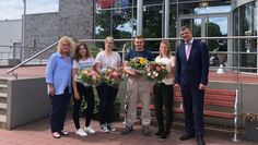 Manuela Rummler, Kim Sass, Lena Tietjen, Fabian Lührsen, Marie Borsing und Jens Wendelken (v. li)  Foto: eb