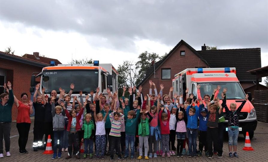 Viel Spaß hatten die Kinder beim Ferienprogramm des Jugendrotkreuzes in Gnarrenburg. Foto: eb