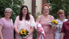 Einrichtungsleiterin Monika Wegner, Altenpflegerin Michele Ahrendt, Auszubildende Marika Esch und die stellvertretende Pflegedienstleiterin Angelique Kück (v.l.). Foto: eb
