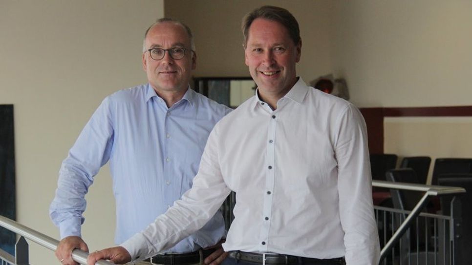 Oliver Milz (links) und Jens Themsen sind die neuen Geschäftsführer der Stadtmarketing OHZ GmbH.  Foto: jm