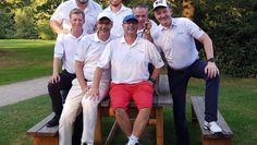 Das Jungsenioren-Team des Golfclubs Lilienthal freut sich über ihren Aufstieg. Auf dem Foto fehlen: Michael Eickmann, Klaus Schulze und Peter Tänzer.  Foto: eb