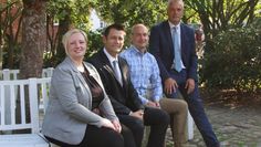 Martina Behnke, Thorben Prenntzell, Michael Harjes, Stefan Horeis (von links) freuen sich nun auf das bevorstehende Hammefest.  Foto: sr