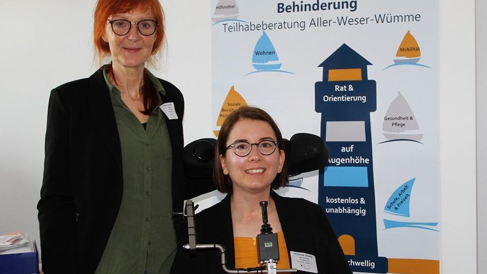 Karen von Grote (links) und Christiane Stöckler sind die beiden Ansprechpartnerinnen in der EUTB-Beratungsstelle an der Hauptstr. 82.  Foto: mr