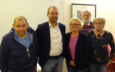 Der neue Vorstand mit Peter Meinke, Jochen Hake, Marion Arnhold, Rolf Hüchting und Birgit Schwennicke (v.l.). Foto: eb