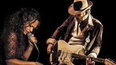 Liefern eine perfekte Mischung aus Vintage-Sound, zeitgemäßer Interpretation und Spielfreude: Meena Cryle und Chris Fillmore.
 Foto:  Johannes Wahl und Gibson Girl