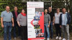 Die gewählten Fachleiiterinnen und Fachleiter v. l n. r.: Bernd Lorenz, Dieter Schlüwe, Jenny Ruge, Kai Widhalm, Ralf Bohmann, Anne-Marie Hesse, Floris Freudenthal. Auf dem Foto fehlen: Dieter Buschau und Christina Rotondo-Renken.  Foto: eb