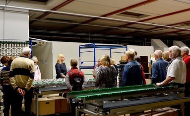 Der Kneipp-Verein besuchte die Firma Lattoflex. Copyright: Mediendienstleistungen Poppe