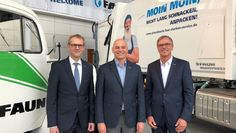 Leiten die Geschicke der FAUN Gruppe (v.l.n.r.): Matthias Kohlmann (CFO), Patrick Hermanspann (CEO) und Thorsten Baumeister (COO).  Foto: eb
