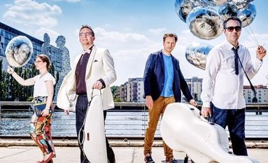 Das Markenzeichen des Kuss Quartetts ist die Erarbeitung von Programmen, die stets einen roten Faden haben, womit sie sowohl dem traditionellen Streichquartett-Publikum als auch neuer Hörerschaft einmalige Erlebnisse bieten. Foto: eb