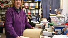 Silke Schroeter, Urenkelin des Firmengründers Friedrich Netzel, wird zur Lesung Briefe und Historisches aus dem Firmenarchiv präsentieren.  Foto: ui