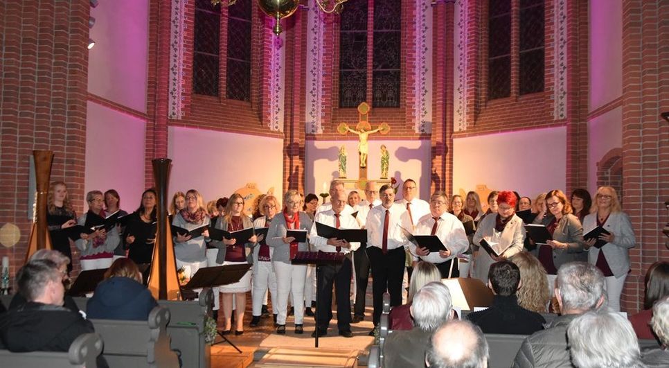 Bei seinem Jubiläumskonzert begeisterte der gemsichte Chor „belCanto“ sein Publikum. Foto: eb