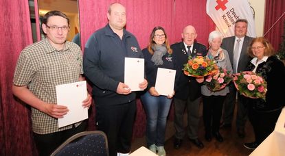 Auf der DRK-Kreisversammlung wurden langjährige DRK-Mitglieder geehrt.  Foto: eb