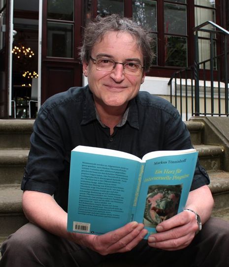 Markus Tönnishoff liest am Mittwoch, 8. Januar 2020 im Dorphuus Meyenburg. Foto: Christina Klinghagen