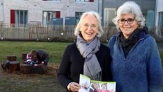 Die Projektleiterin von canto elementar Regina Kistermann und die SOS-Kitaleiterin Marion Stein.  Foto: aklü