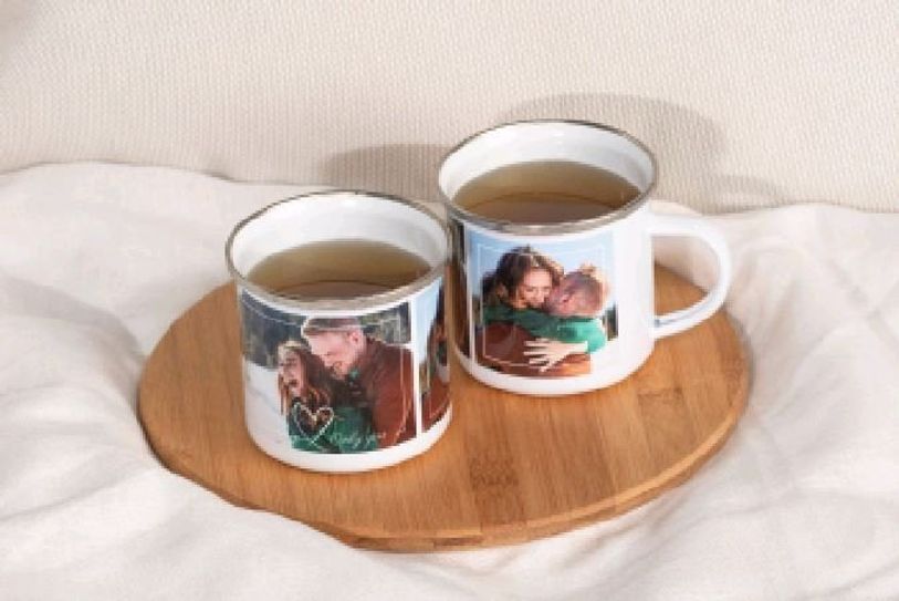 Ein Geschenk zum Valentinstag, das dauerhaft Freude bereitet: Aus einer Tasse mit dem Lieblingsfoto schmeckt der Morgenkaffee noch mal so gut. Foto: djd/www.cewe.de