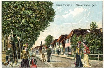 Die alte Postkarte zeigt, wie es früher in Bremervörde ausgesehen hat. Foto: Privatbesitz