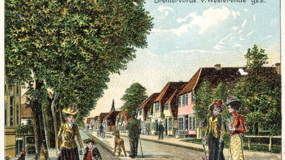 Die alte Postkarte zeigt, wie es früher in Bremervörde ausgesehen hat. Foto: Privatbesitz