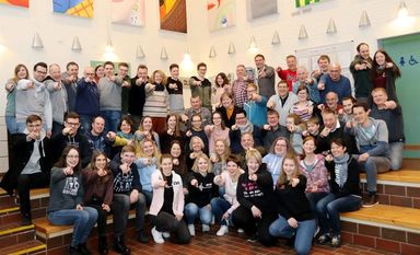 Musiker aus dem ganzen Landkreis Rotenburg kamen kürzlich in Uelzen für ein Probenwochenende des Kreismusikverbands zusammen. Foto: eb