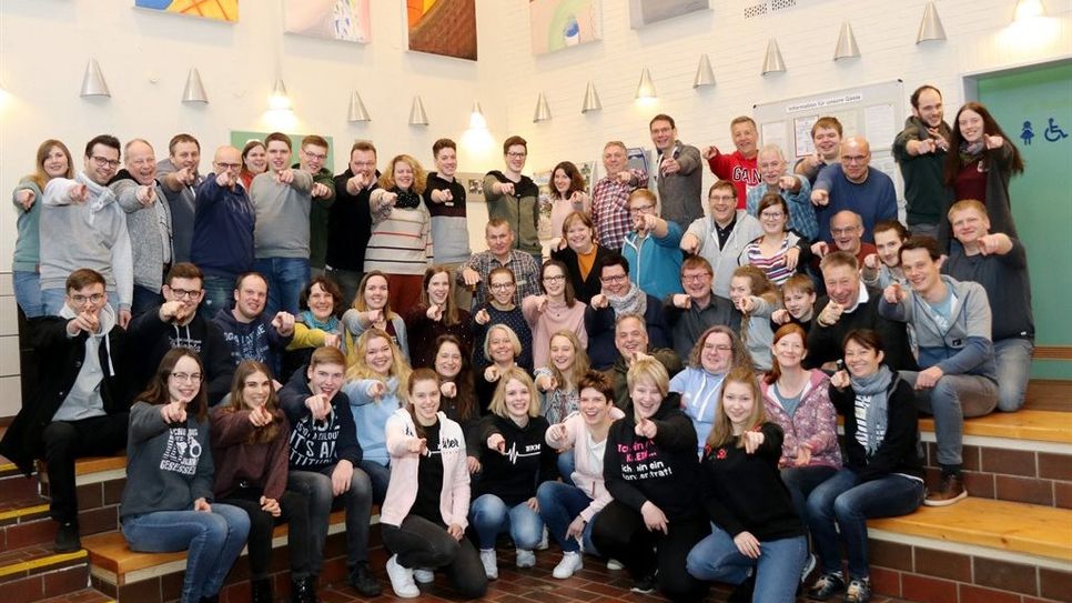 Musiker aus dem ganzen Landkreis Rotenburg kamen kürzlich in Uelzen für ein Probenwochenende des Kreismusikverbands zusammen. Foto: eb