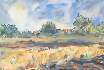 vor allem die heimische Region stand Pate für die großflächigen Bilder von Dr. Detlev Schweckendiek. Foto: Schweckendiek