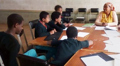 Die Partnerschule der IGS in Debre Markos ist die einzige Schule in Äthiopien, in der blinde und sehende Kinder gemeinsam unterrichtet werden. Foto: Ato Abyot Alemu
